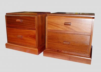 interior bedside drawers jarrah wood