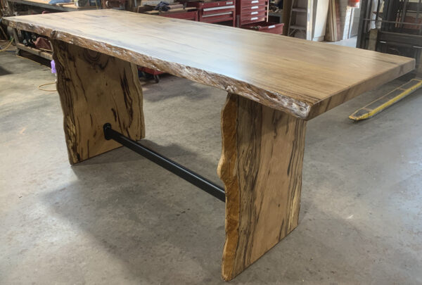 Wood bar marri timber high table